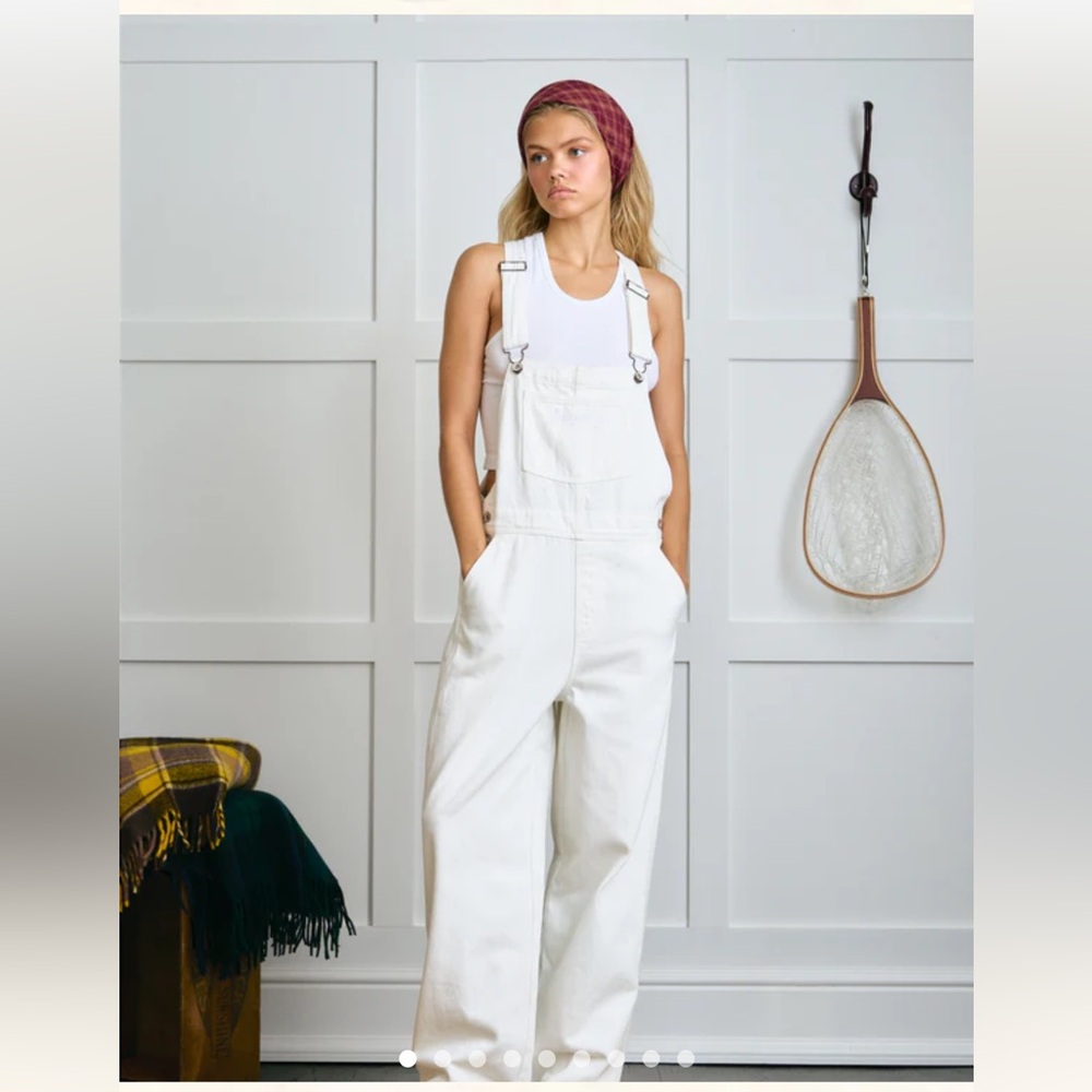 Dairy Boy The Farm Overalls in White Rooster NWT